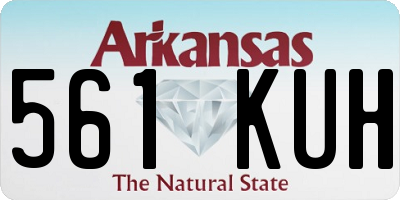 AR license plate 561KUH