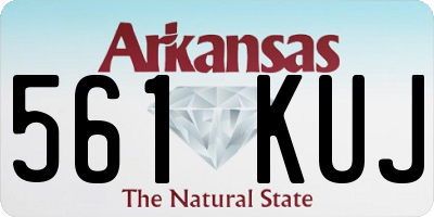 AR license plate 561KUJ