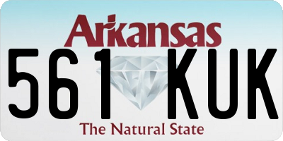 AR license plate 561KUK