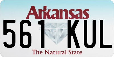 AR license plate 561KUL