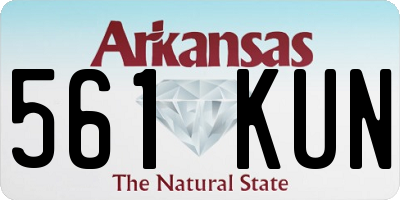AR license plate 561KUN
