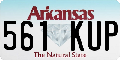 AR license plate 561KUP