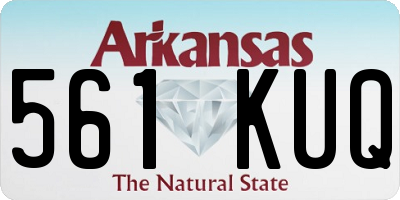 AR license plate 561KUQ