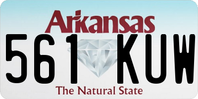 AR license plate 561KUW