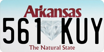 AR license plate 561KUY