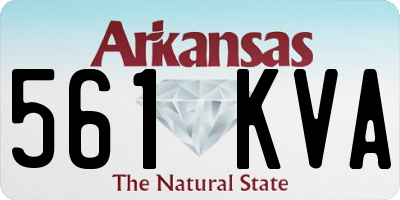 AR license plate 561KVA