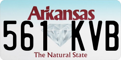 AR license plate 561KVB