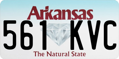 AR license plate 561KVC