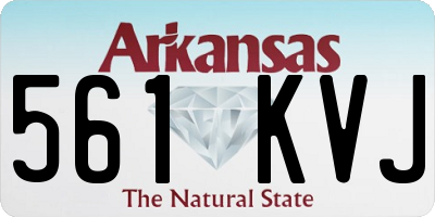 AR license plate 561KVJ