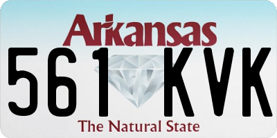 AR license plate 561KVK