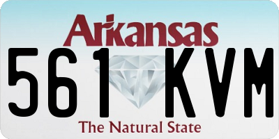 AR license plate 561KVM