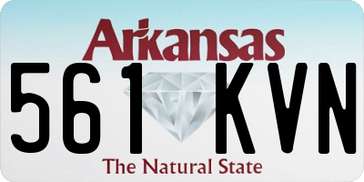 AR license plate 561KVN