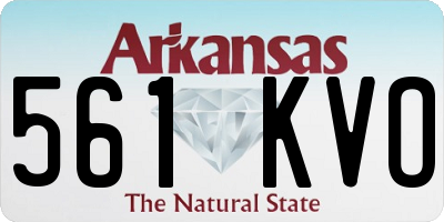 AR license plate 561KVO