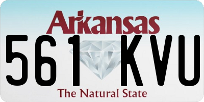 AR license plate 561KVU