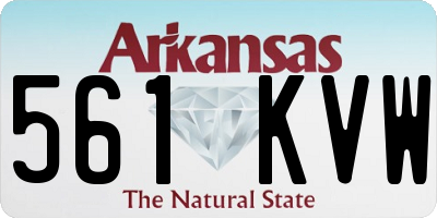 AR license plate 561KVW