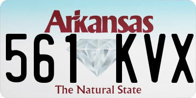 AR license plate 561KVX