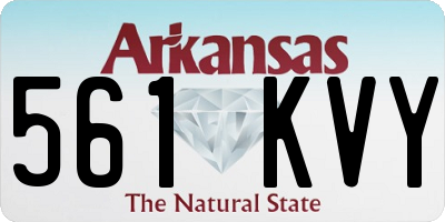 AR license plate 561KVY
