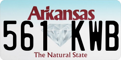 AR license plate 561KWB