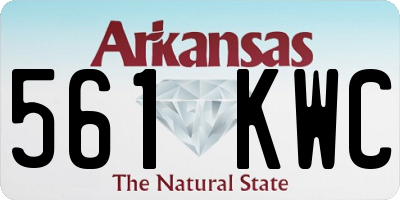 AR license plate 561KWC