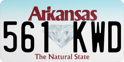 AR license plate 561KWD