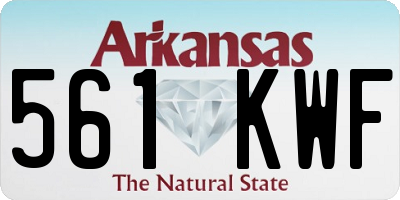 AR license plate 561KWF