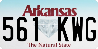 AR license plate 561KWG
