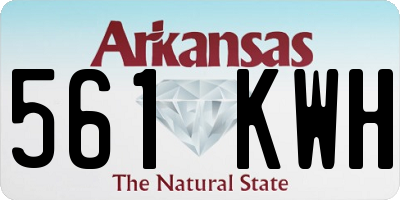 AR license plate 561KWH