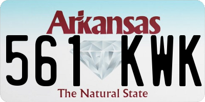 AR license plate 561KWK