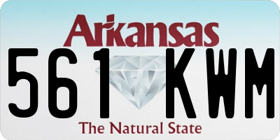 AR license plate 561KWM