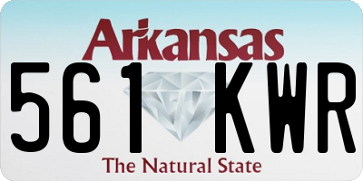 AR license plate 561KWR
