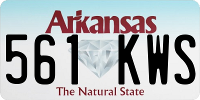 AR license plate 561KWS