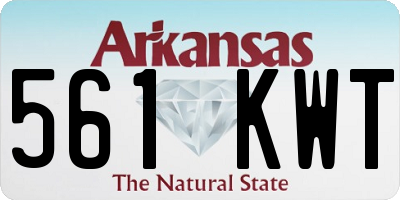 AR license plate 561KWT
