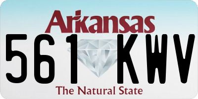 AR license plate 561KWV