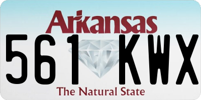 AR license plate 561KWX
