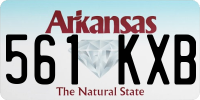 AR license plate 561KXB