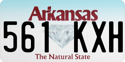 AR license plate 561KXH