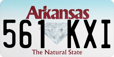 AR license plate 561KXI