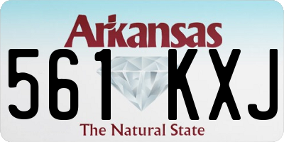 AR license plate 561KXJ