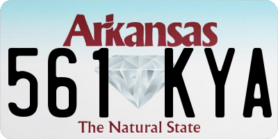 AR license plate 561KYA