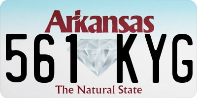AR license plate 561KYG