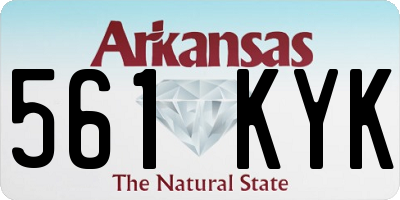 AR license plate 561KYK