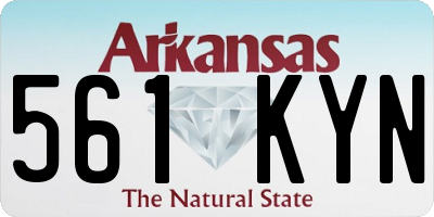 AR license plate 561KYN