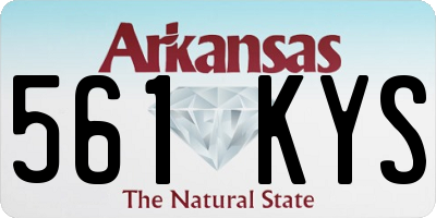 AR license plate 561KYS