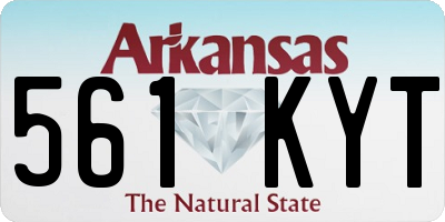 AR license plate 561KYT