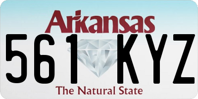 AR license plate 561KYZ