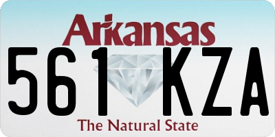 AR license plate 561KZA