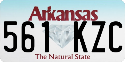 AR license plate 561KZC