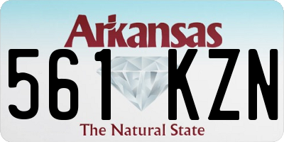 AR license plate 561KZN