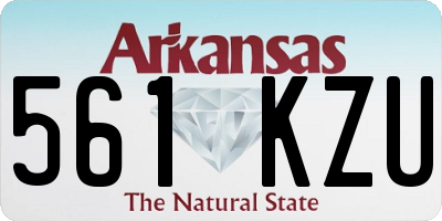 AR license plate 561KZU