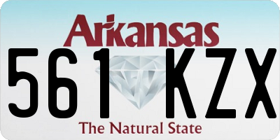 AR license plate 561KZX